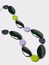 Lange Halskette mit farbigen Steinen image number 2