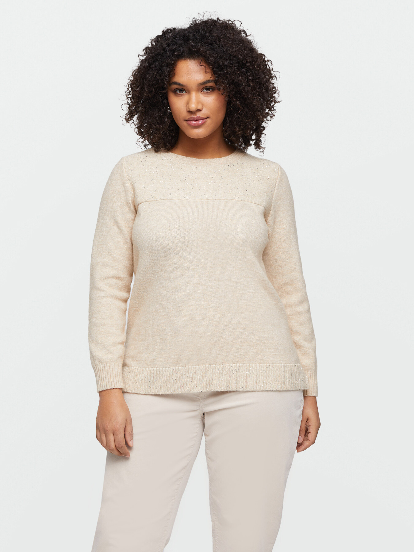 Pull avec micro-paillettes image number 0