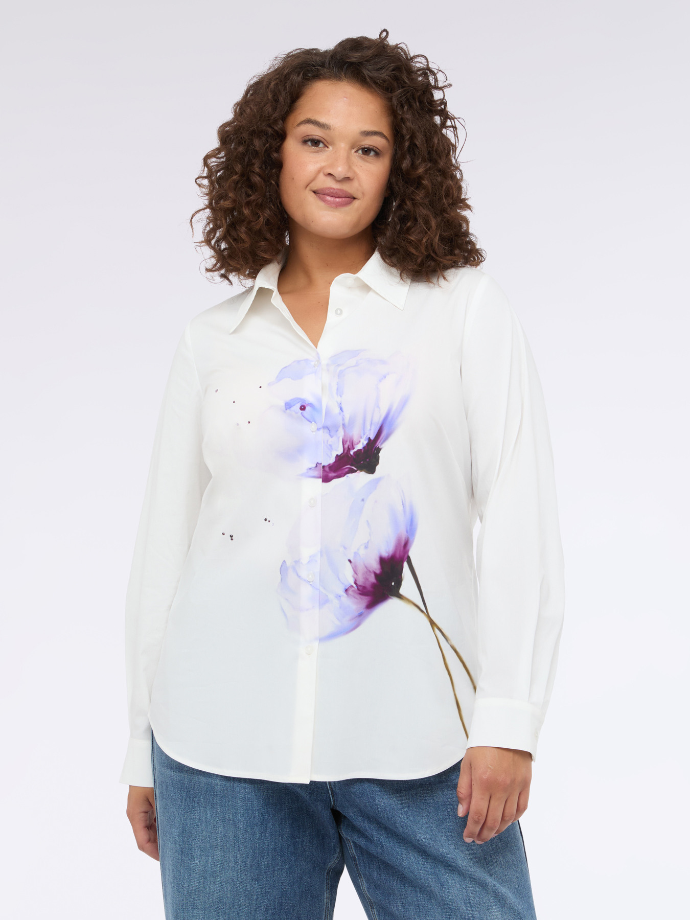 Camicia con stampa floreale image number 2