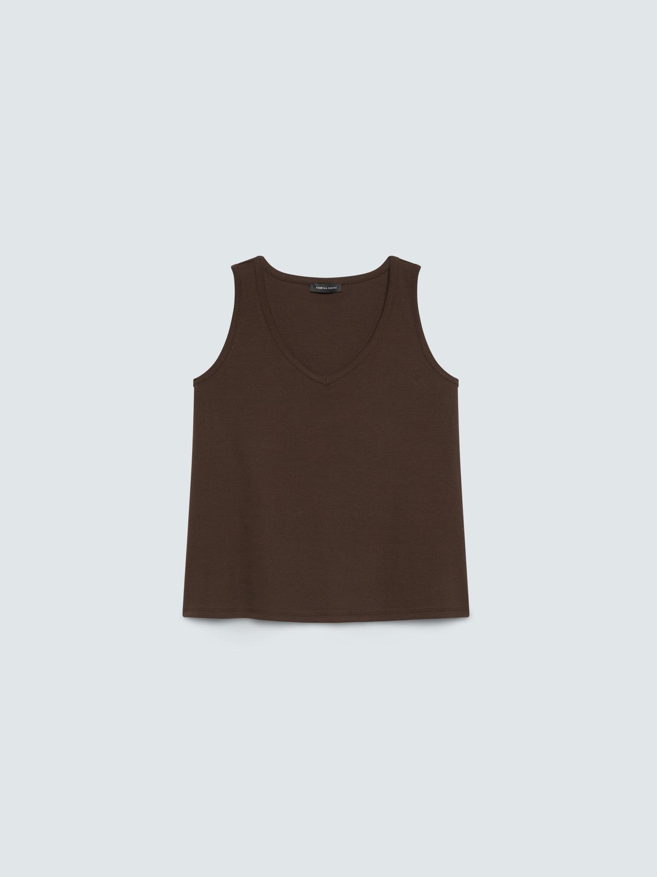 Jersey top with V-neck image number 4