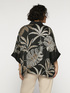 Foliage print open-fronted blouse image number 2