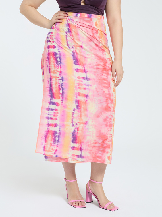Pareo in viscosa stampa tie-dye