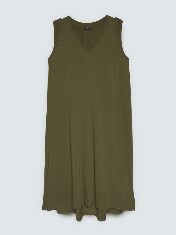 Long V-neck dress