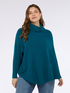 Jersey poncho cuello alto en punto mezcla viscosa image number 0