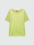 Satin and jersey lurex T-shirt image number 4