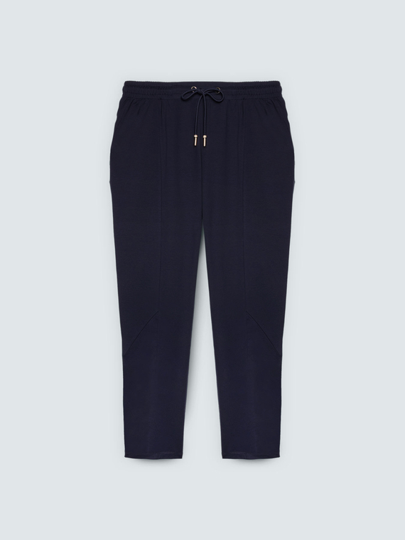 Pantaloni joggers in felpa con coulisse