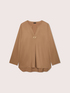 V-neck satin blouse image number 4