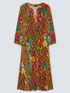 Kleid mit farbigem Animalier Print image number 0