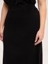 Fine-knit A-line skirt image number 3