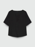 Blusa con inserto a V image number 4