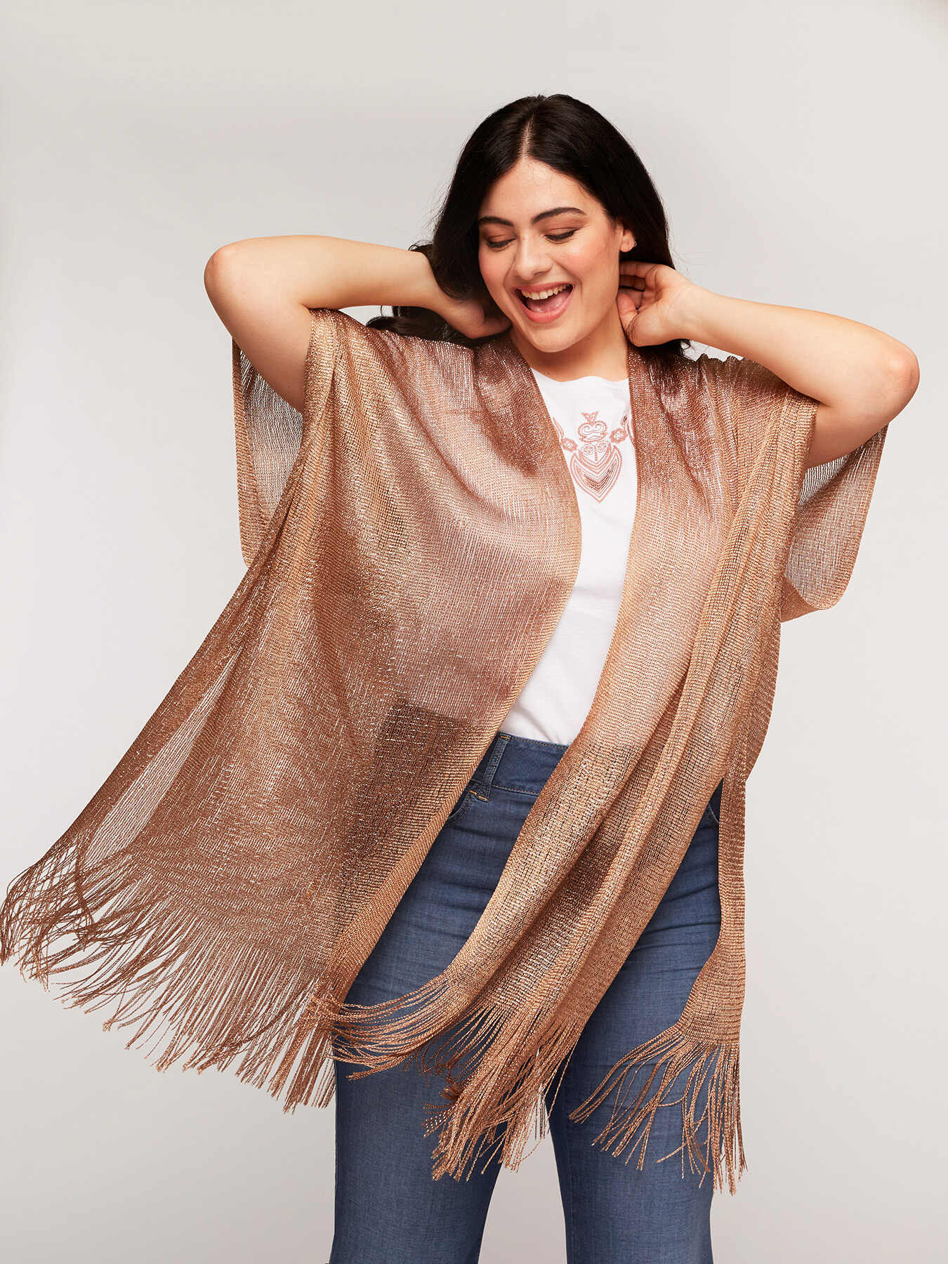 Caftan en fil&eacute; lurex image number 2