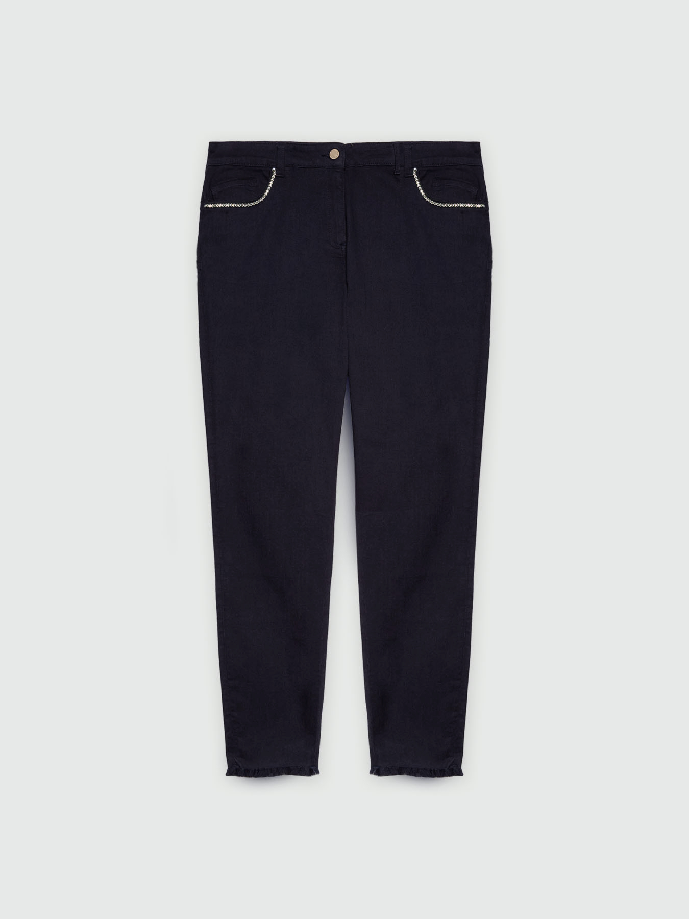 Skinny jeans with rhinestones image number 4