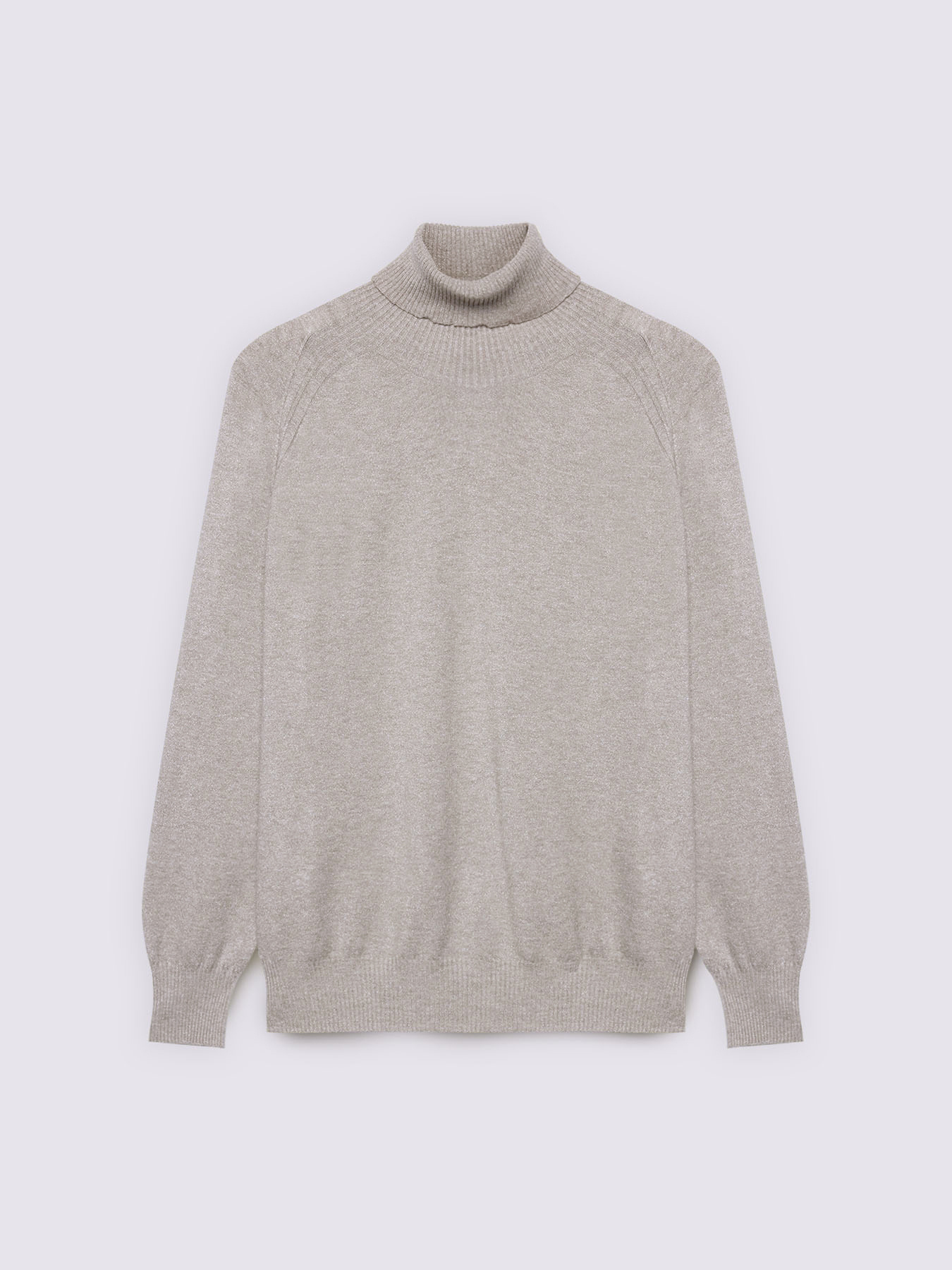 Viscose blend turtleneck sweater image number 4