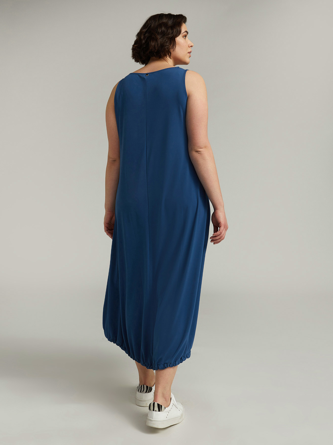 Vestito lungo con coulisse al fondo image number 1