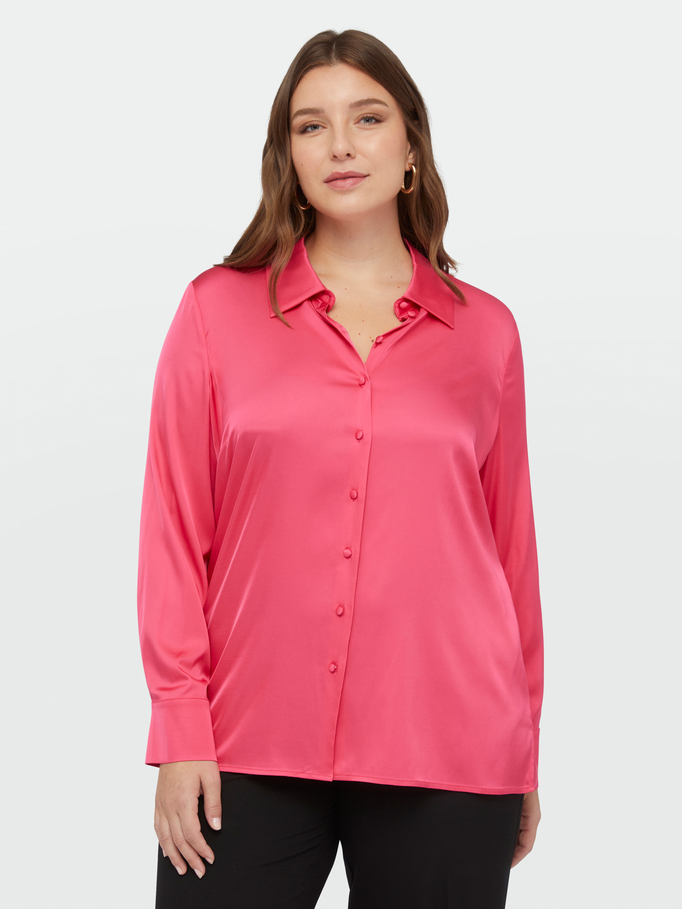 LENZING&trade; ECOVERO&trade; viscose satin shirt image number 2