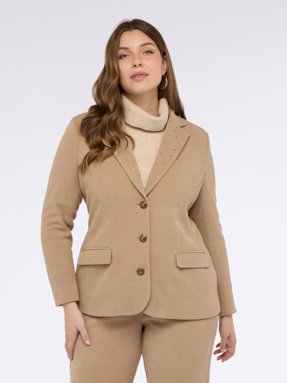 Velvet blazer with light spots