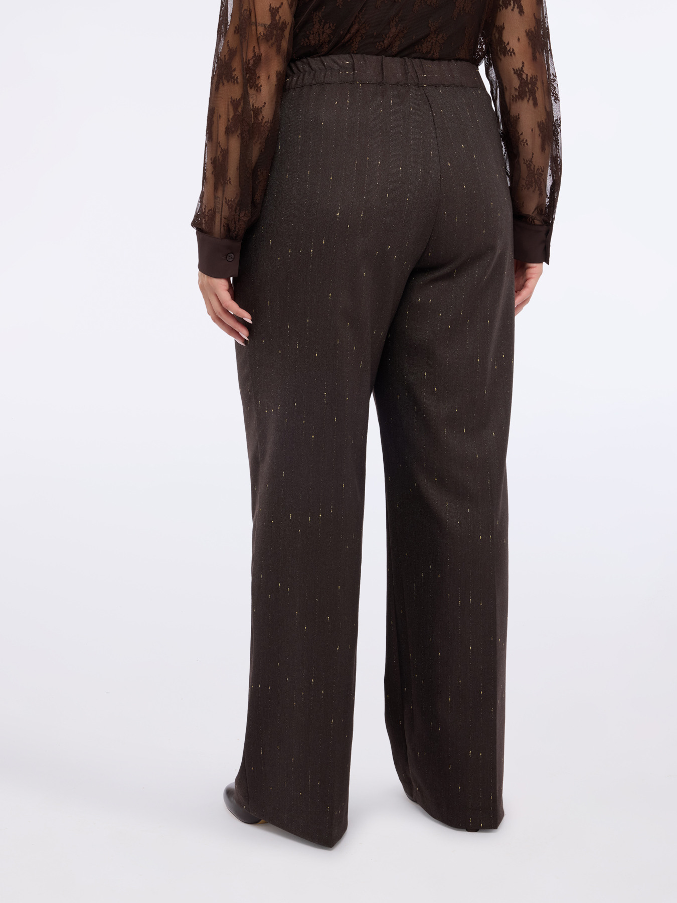 Wide Leg Patterned Pants image number 1