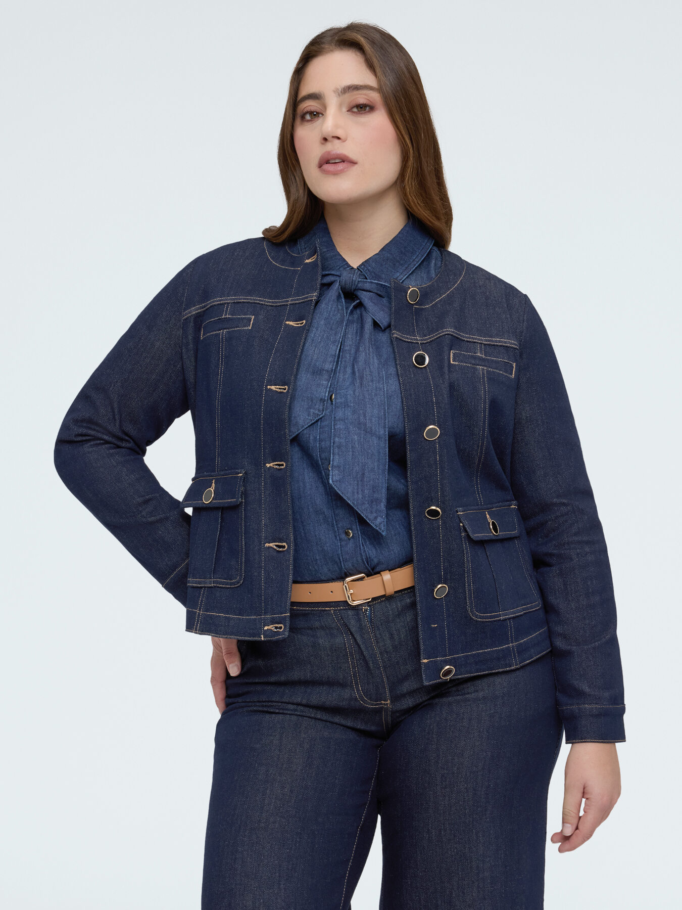 Giacca bon ton in denim image number 2