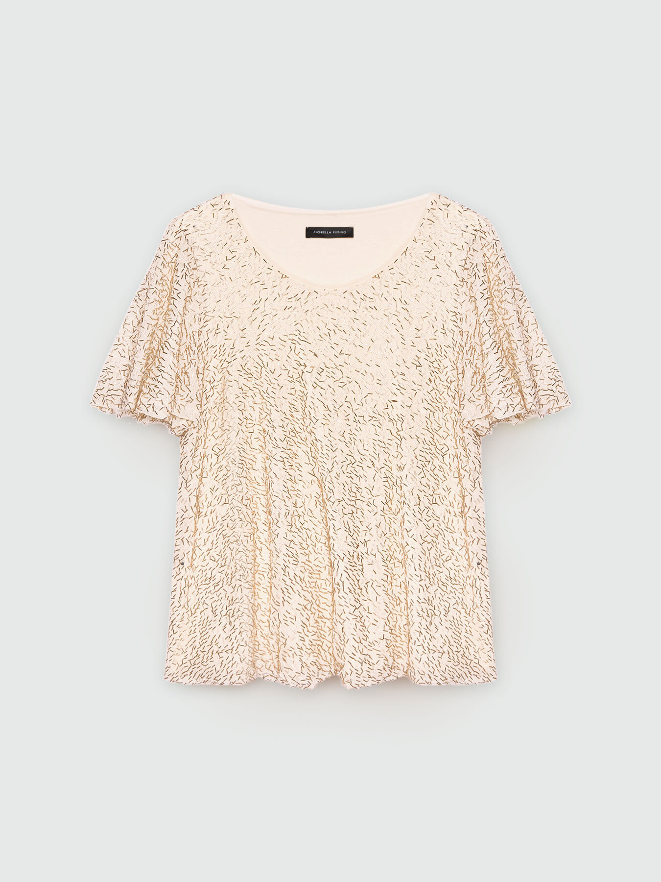 Embroidered jersey T-shirt image number 4