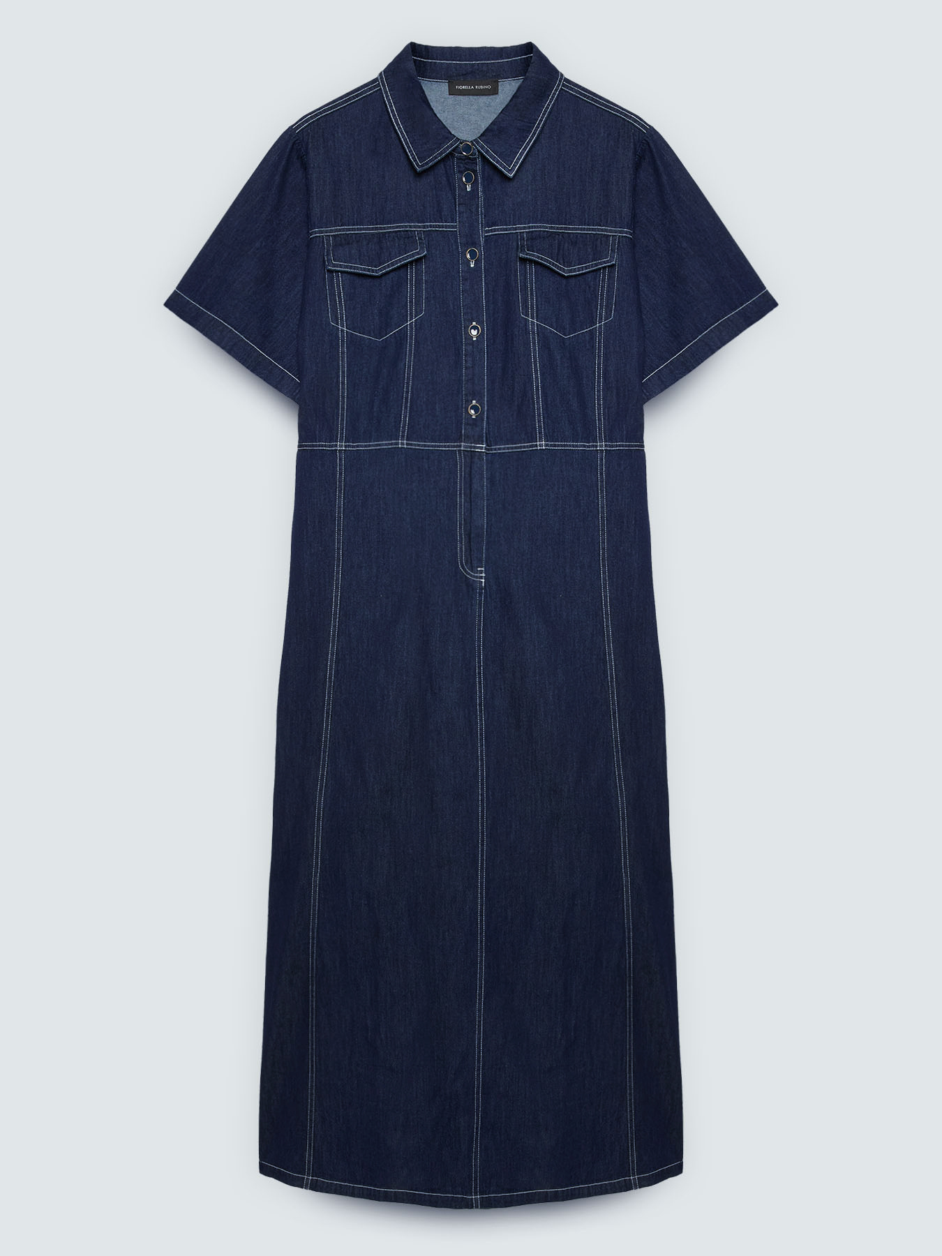Denim shirtdress image number 4