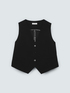 Stretch fabric vest image number 1
