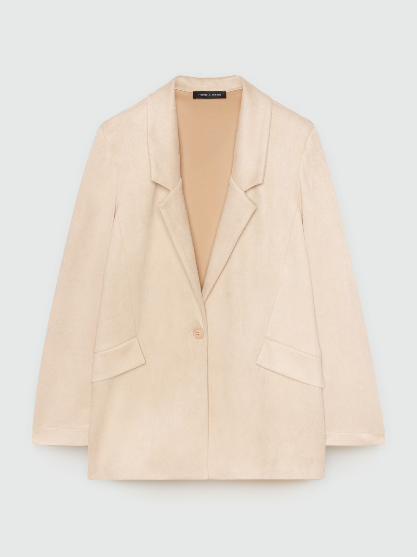 Blazer en tejido con efecto gastado image number 4