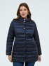 Quilted down jacket with removable hood image number 4