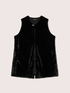 Long plush gilet image number 5