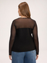 T-shirt in jersey and tulle image number 1
