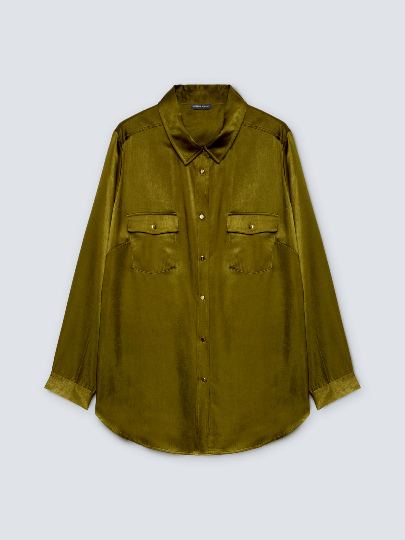 Camicia in raso con taschini image number 4