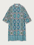 Relaxed fit ethnic print dress image number 3