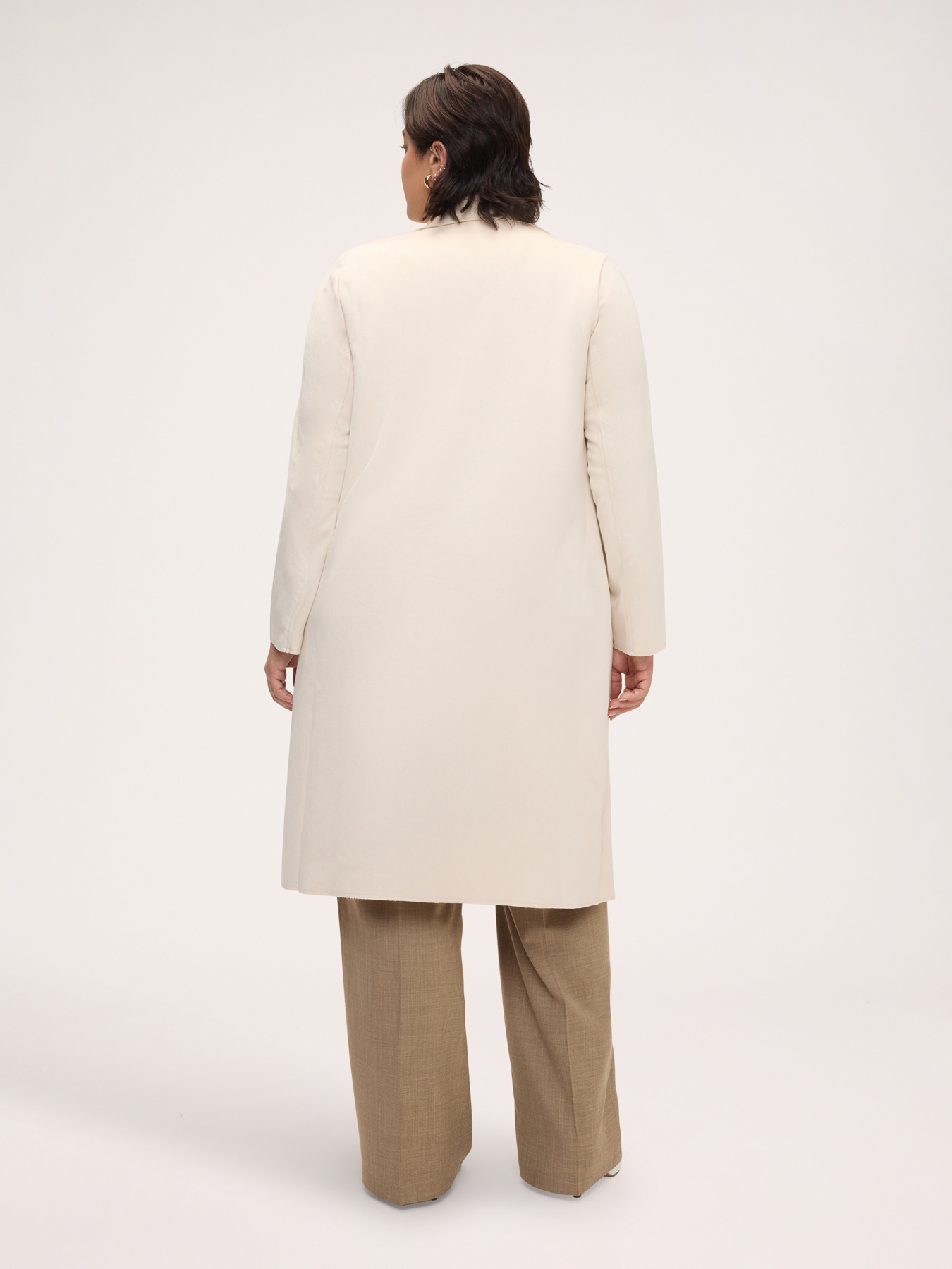 Lightweight coat in soft touch fabric image number 1