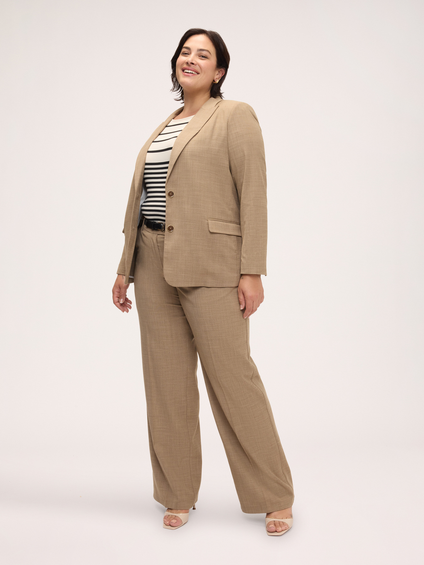 Wide Leg Trousers with Belt image number 2