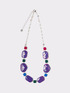 Long necklace with optical print image number 0