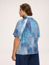 Blouse with faded bandana print image number 1