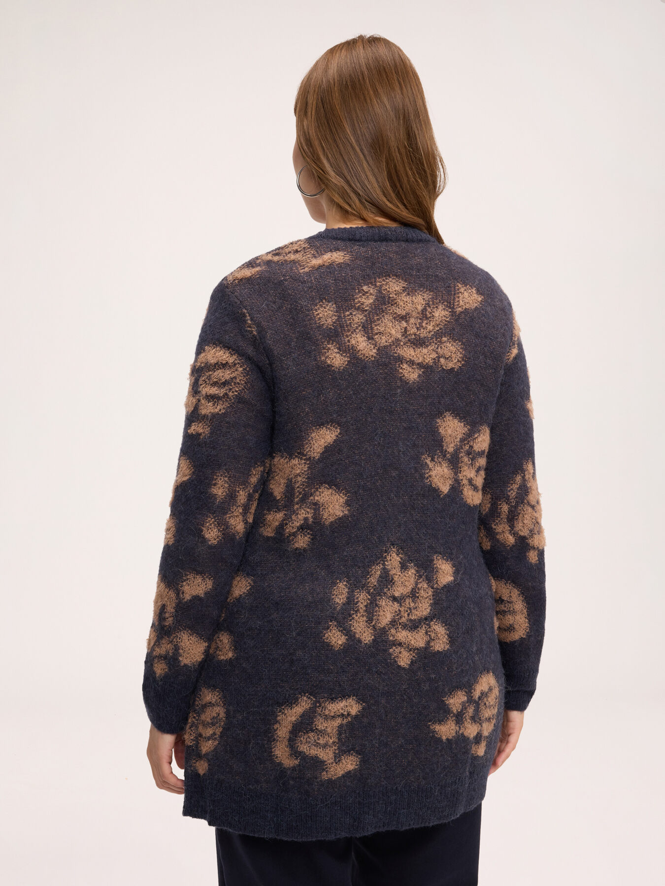 Cardigan aus Mohair-Mix mit Print image number 1