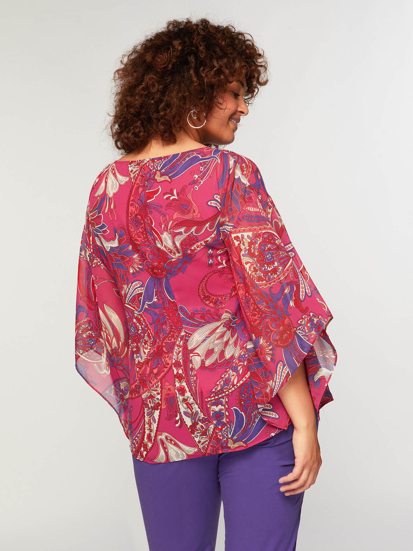 Blouse &eacute;l&eacute;gante avec imprim&eacute; paisley image number 1