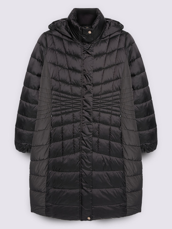 Doudoune longue bimatière