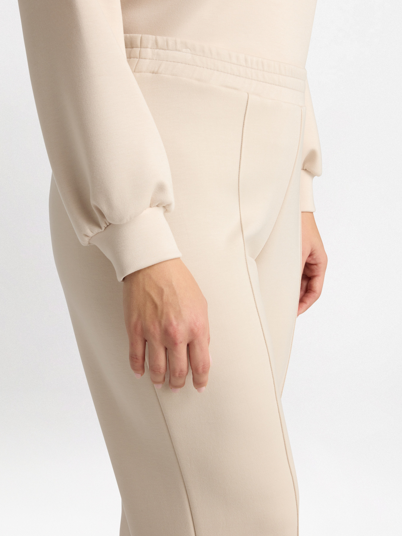 Wide leg plush trousers image number 3