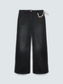 Jeans Wide Leg Waschung Black mit Charm image number 4
