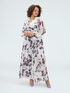 Long dress with floral print image number 0