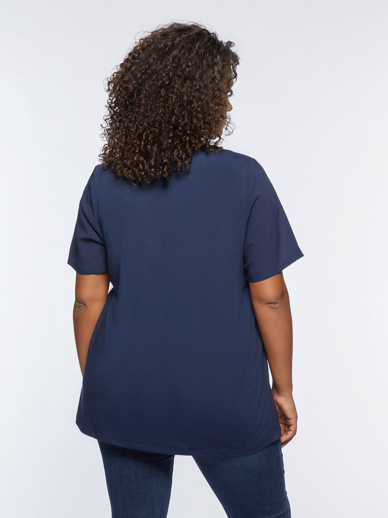 Blusa con sovrapposizione image number 1