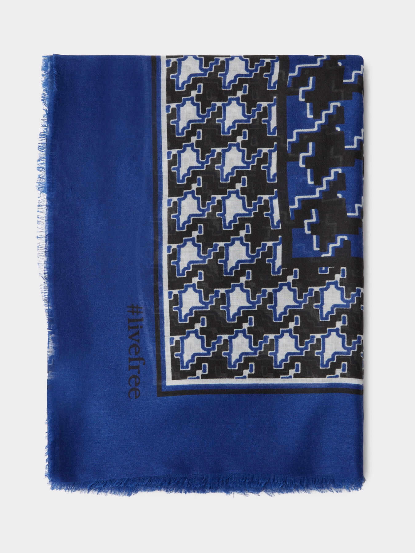 Bufanda con estampado pata de gallo image number 1