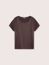 Zweifarbiges T-Shirt aus Satin und Jersey image number 4