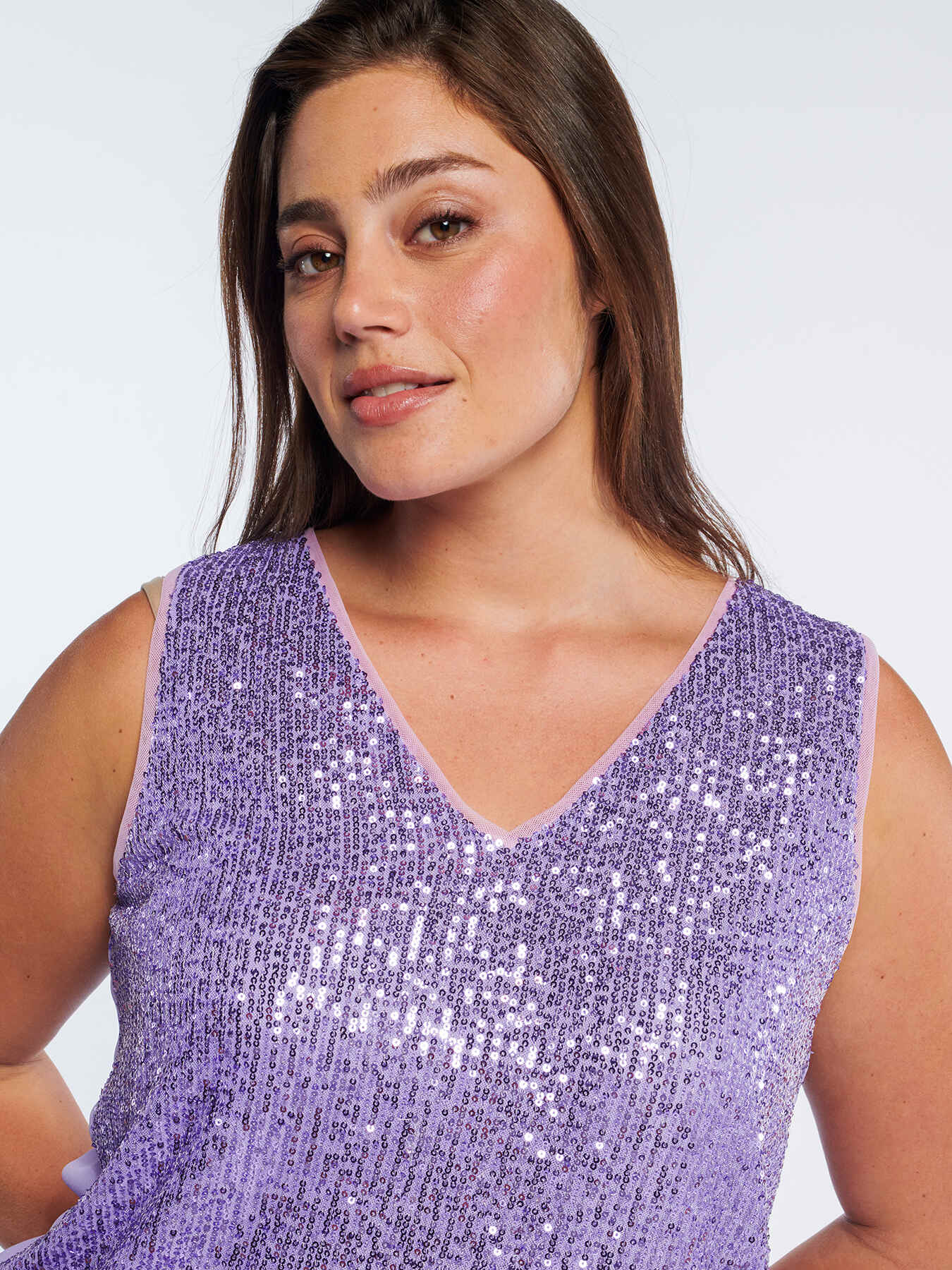 Top con paillettes image number 3