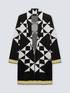Long geometric patterned cardigan image number 4
