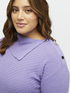 Sweater with scoop neck and buttons image number 3
