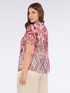 Georgette blouse with print and ruffle image number 1