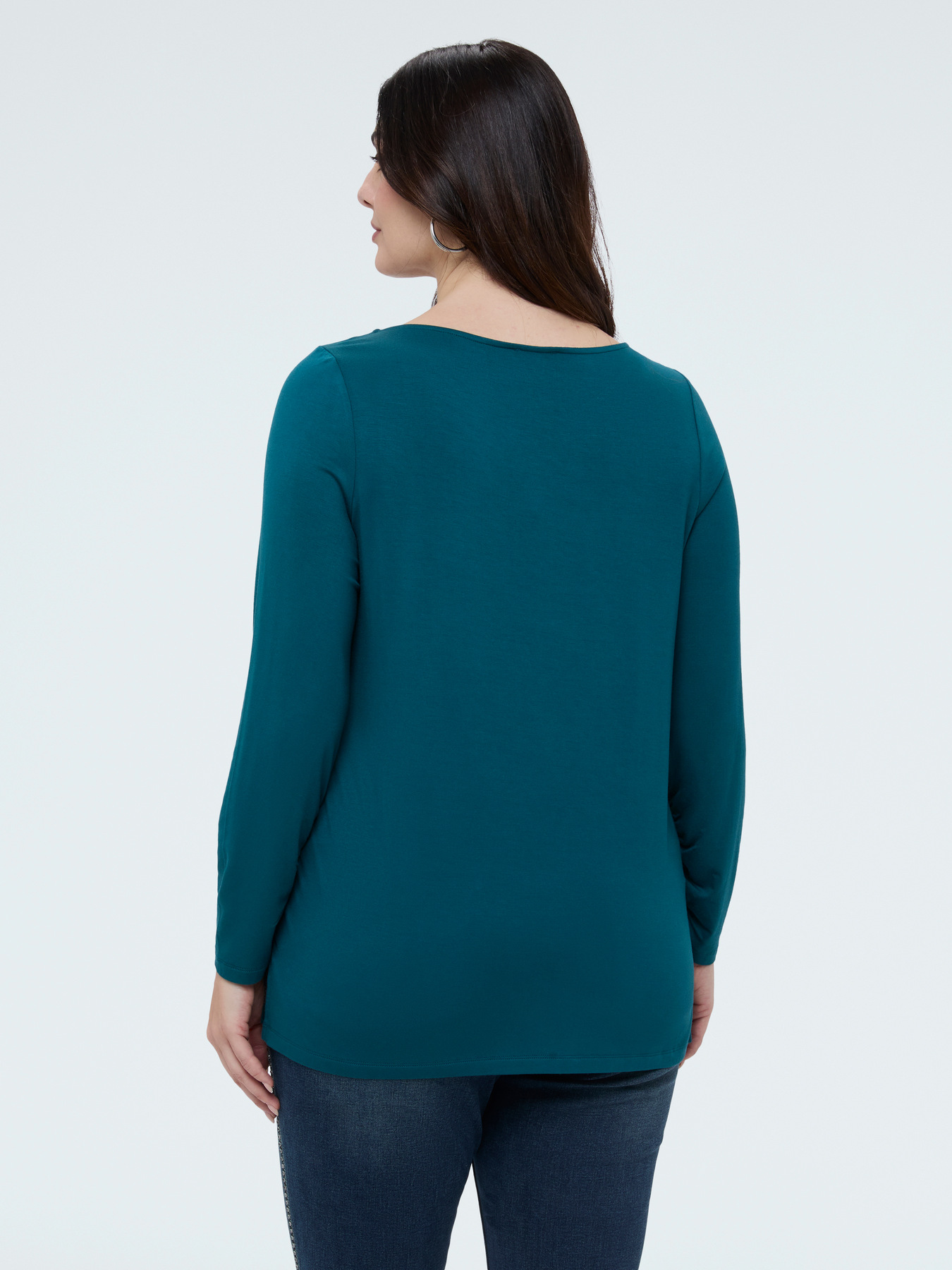 Camiseta de jersey con detalle joya image number 0