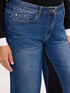 Cropped Jeans with two-tone detail image number 3